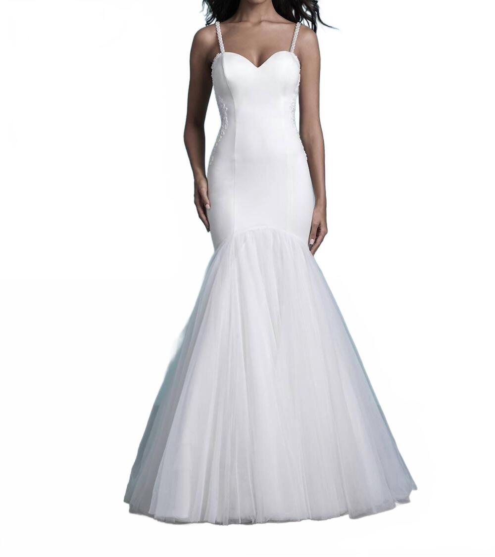 NEW ALLURE BRIDALS fit and flare wedding gown in ivory